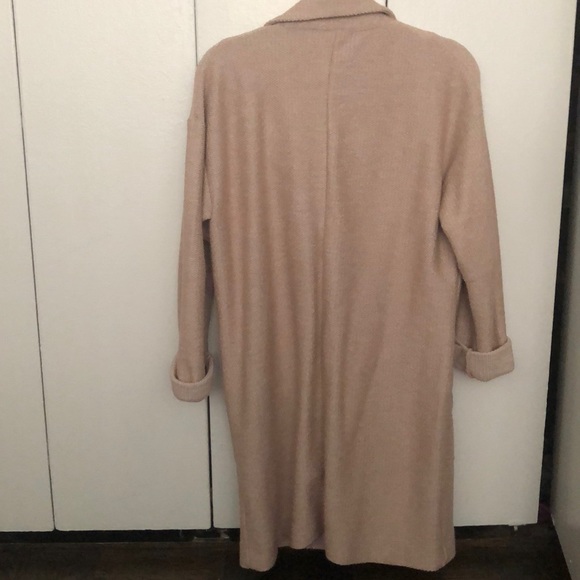Topshop pink jersey duster light jacket coat US6 - Picture 2 of 2
